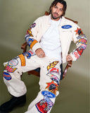 Turbo Carpenter Pants - Cream