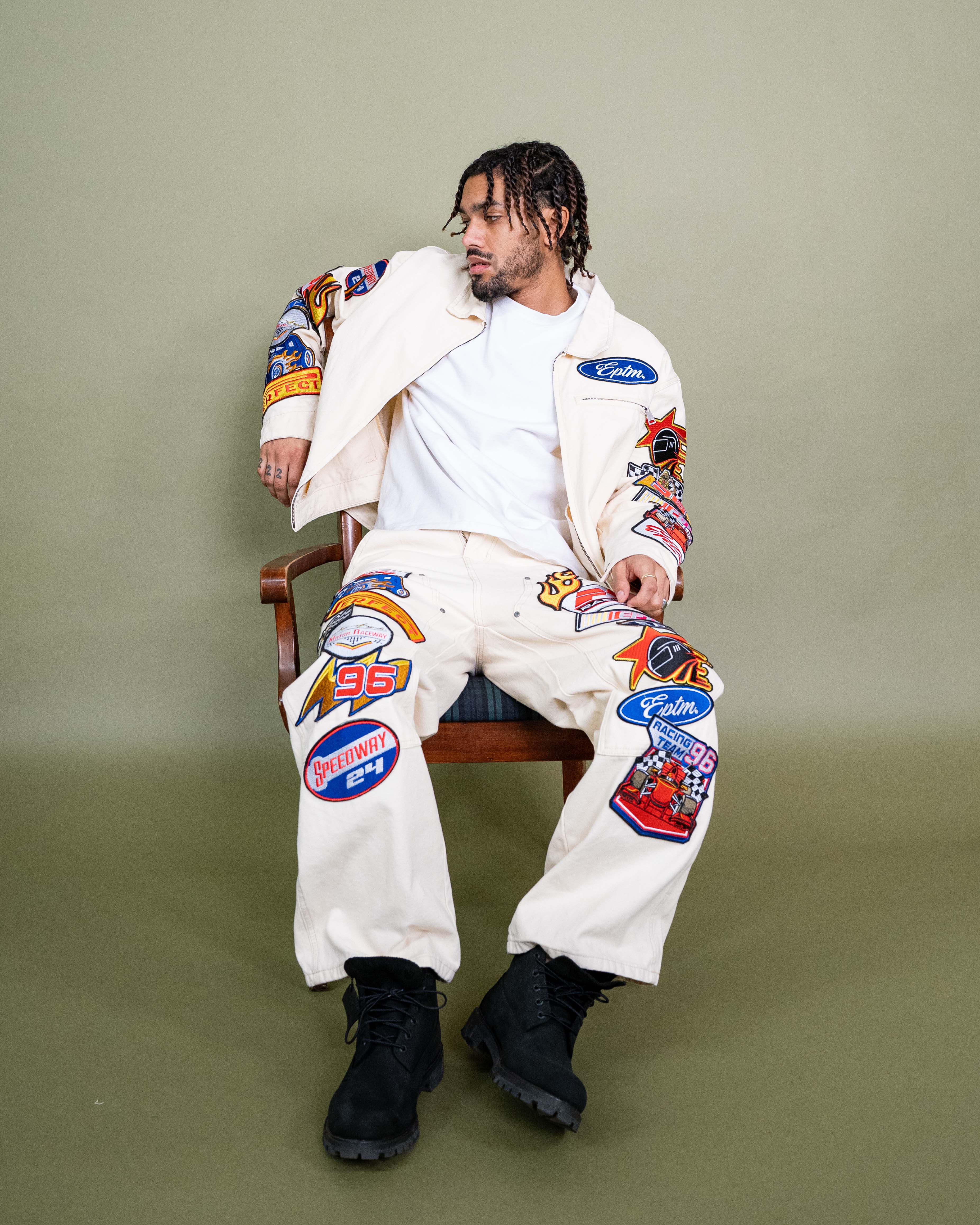 Turbo Carpenter Pants - Cream