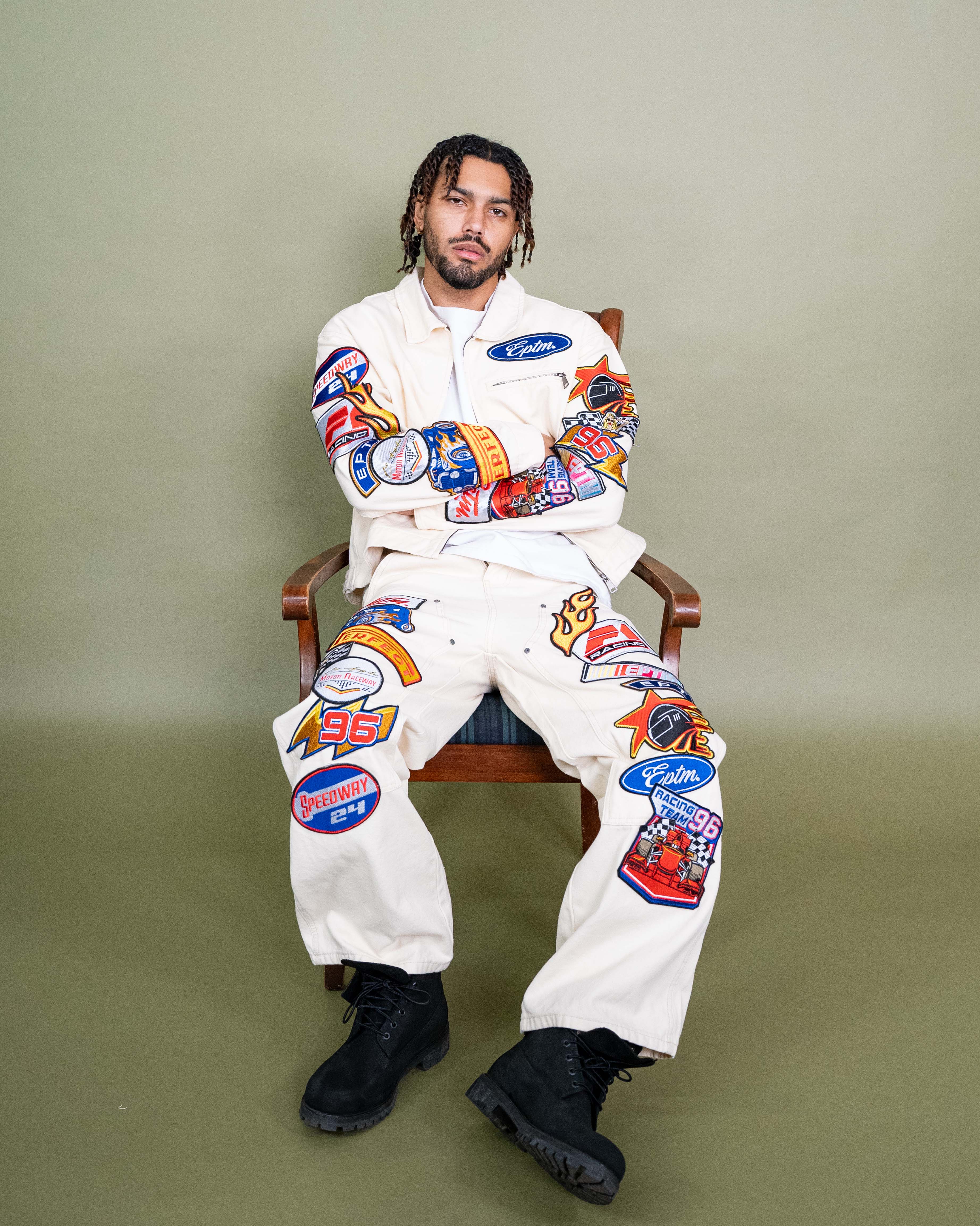 Turbo Carpenter Pants - Cream