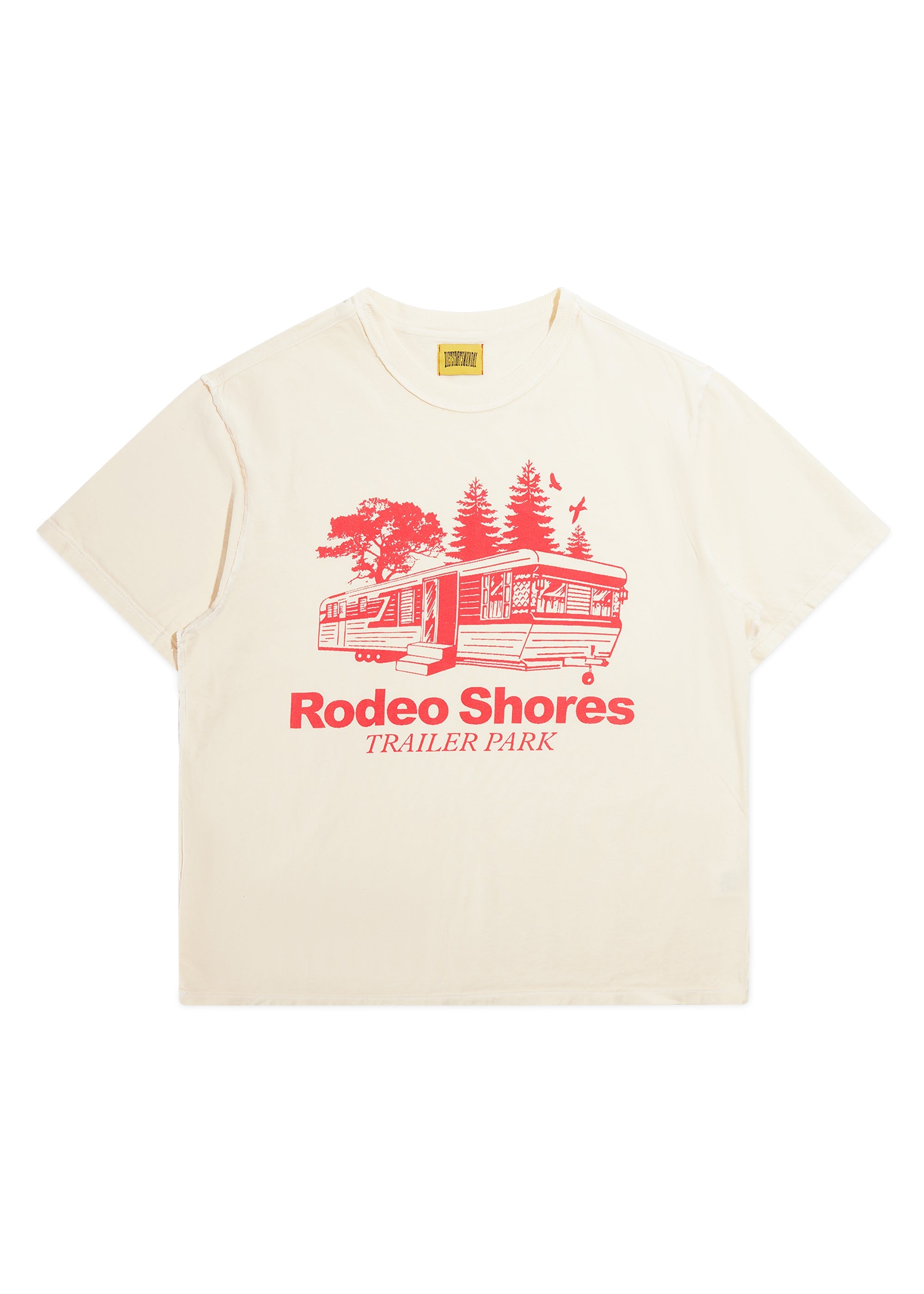 Rodeo Tee - Antique White/Red