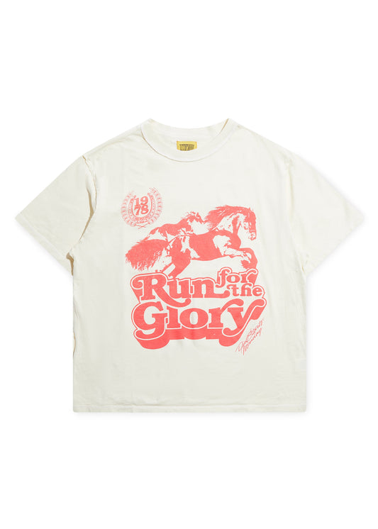 Run for Glory Tee - Antique White