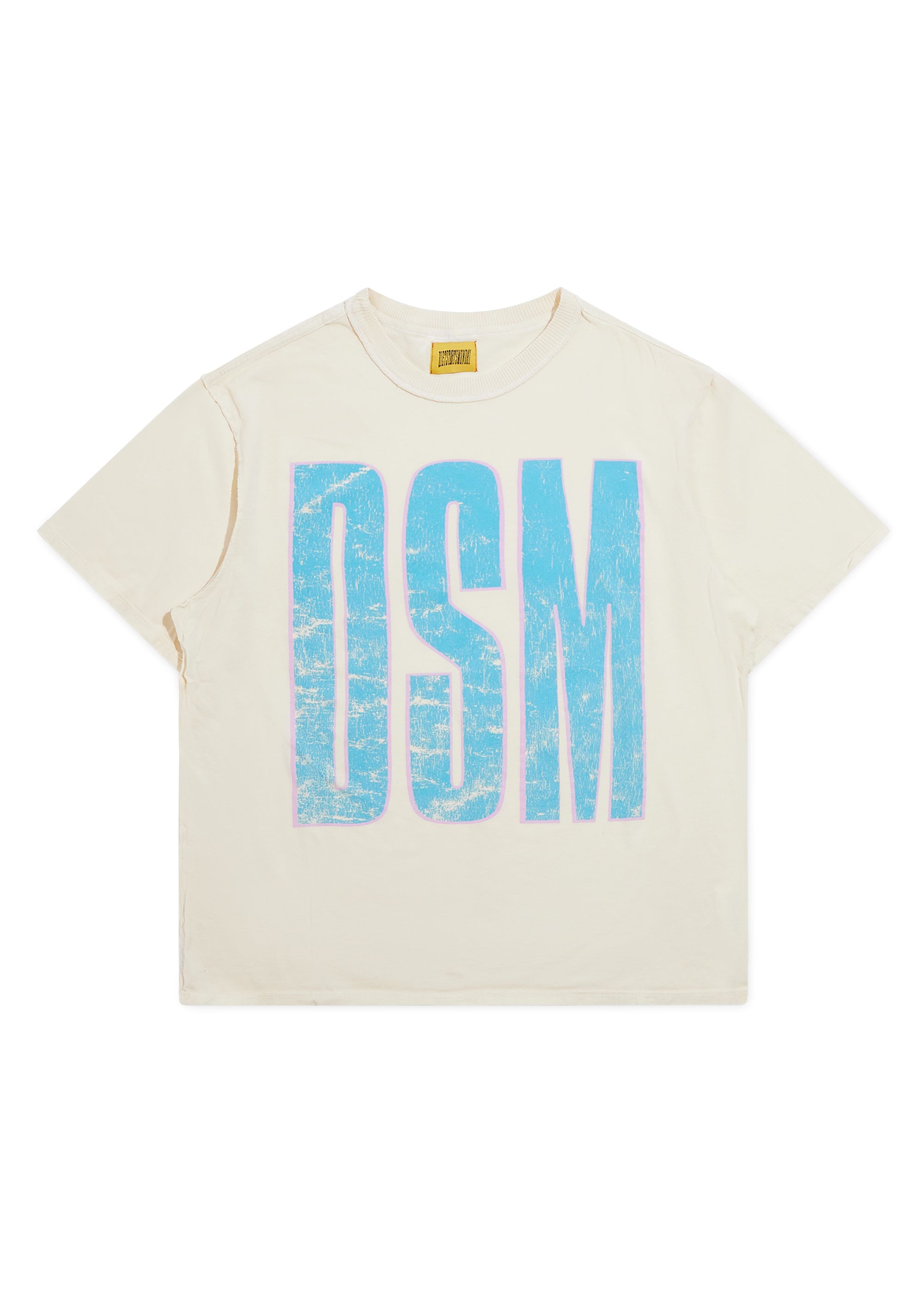 Stretch Tee - Antique White/Blue