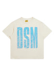 Stretch Tee - Antique White/Blue
