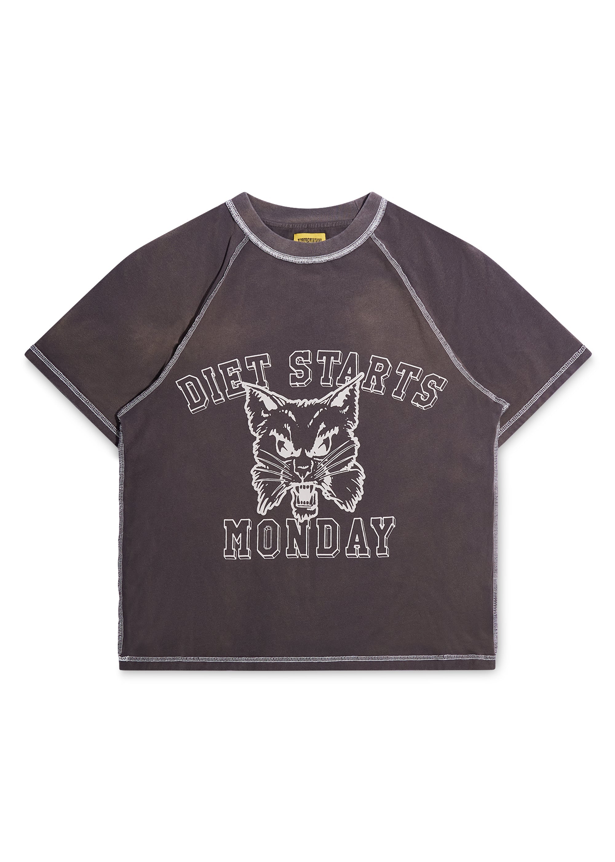 Wildcat Raglan - Grey/White