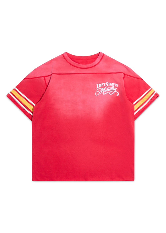 Varsity Tee - Rust/Yellow