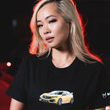 HPJ YELLOW TYPE R TEE - BLACK