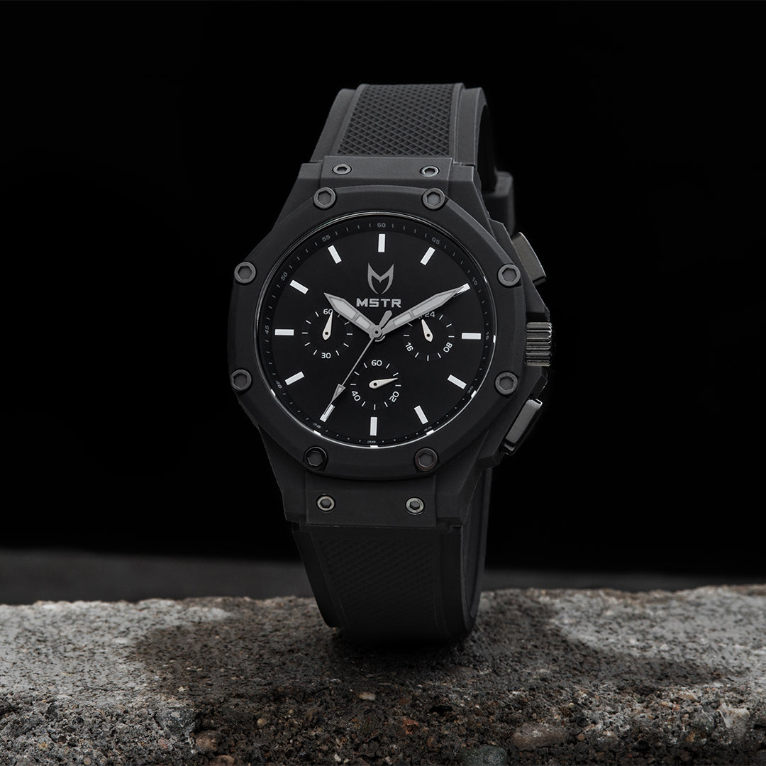 AX108RB - AMBASSADOR X BLACK / BLACK / RUBBER BAND