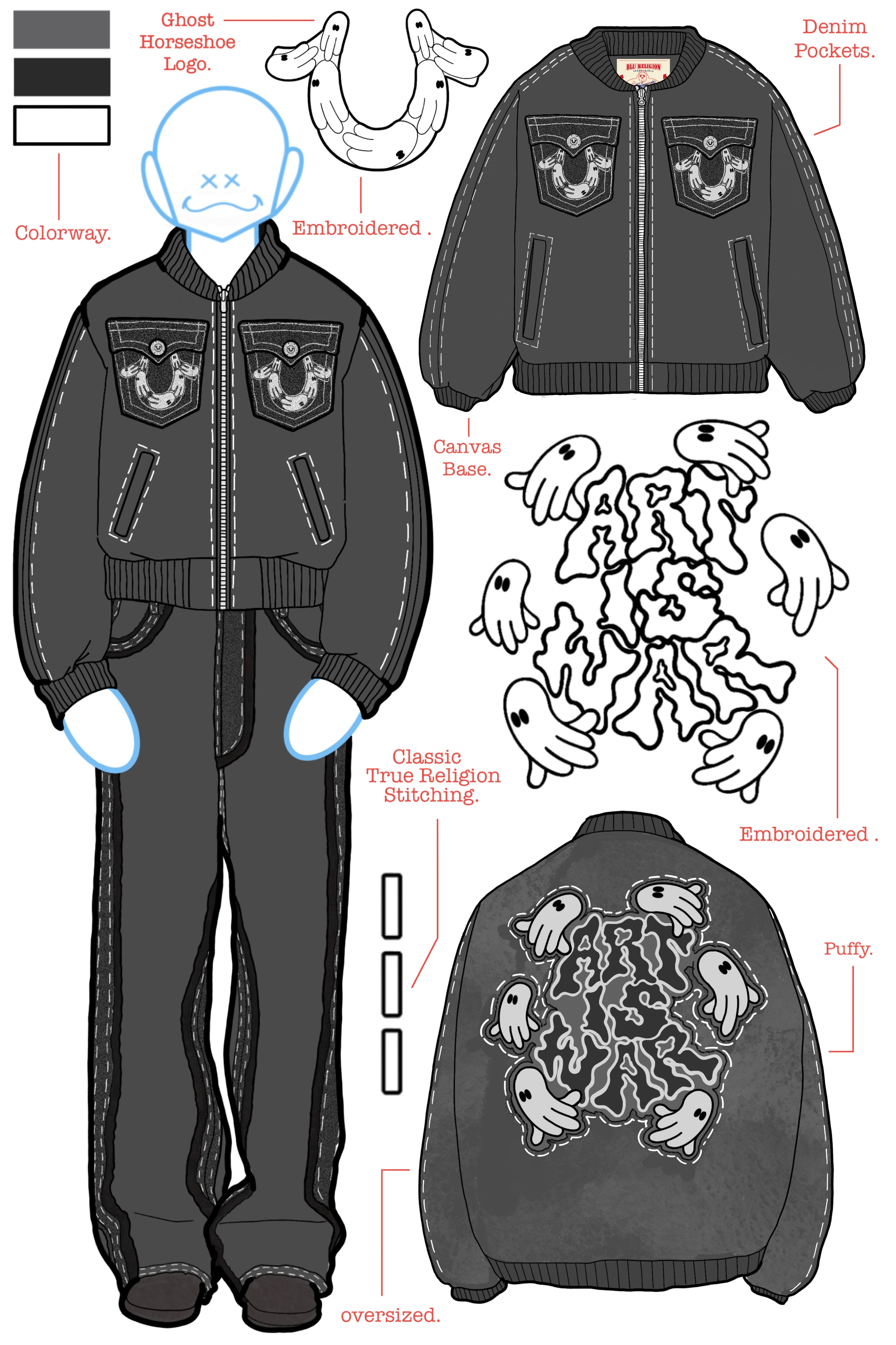 BLU RELIGION BOMBER JACKET