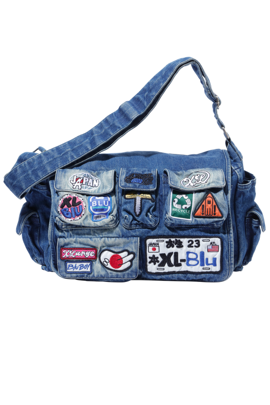 DENIM CARGO UTILITY BAG