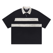 Striped Printed Logo Polo Shirt