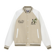 Floral Embroidery Varsity Jacket