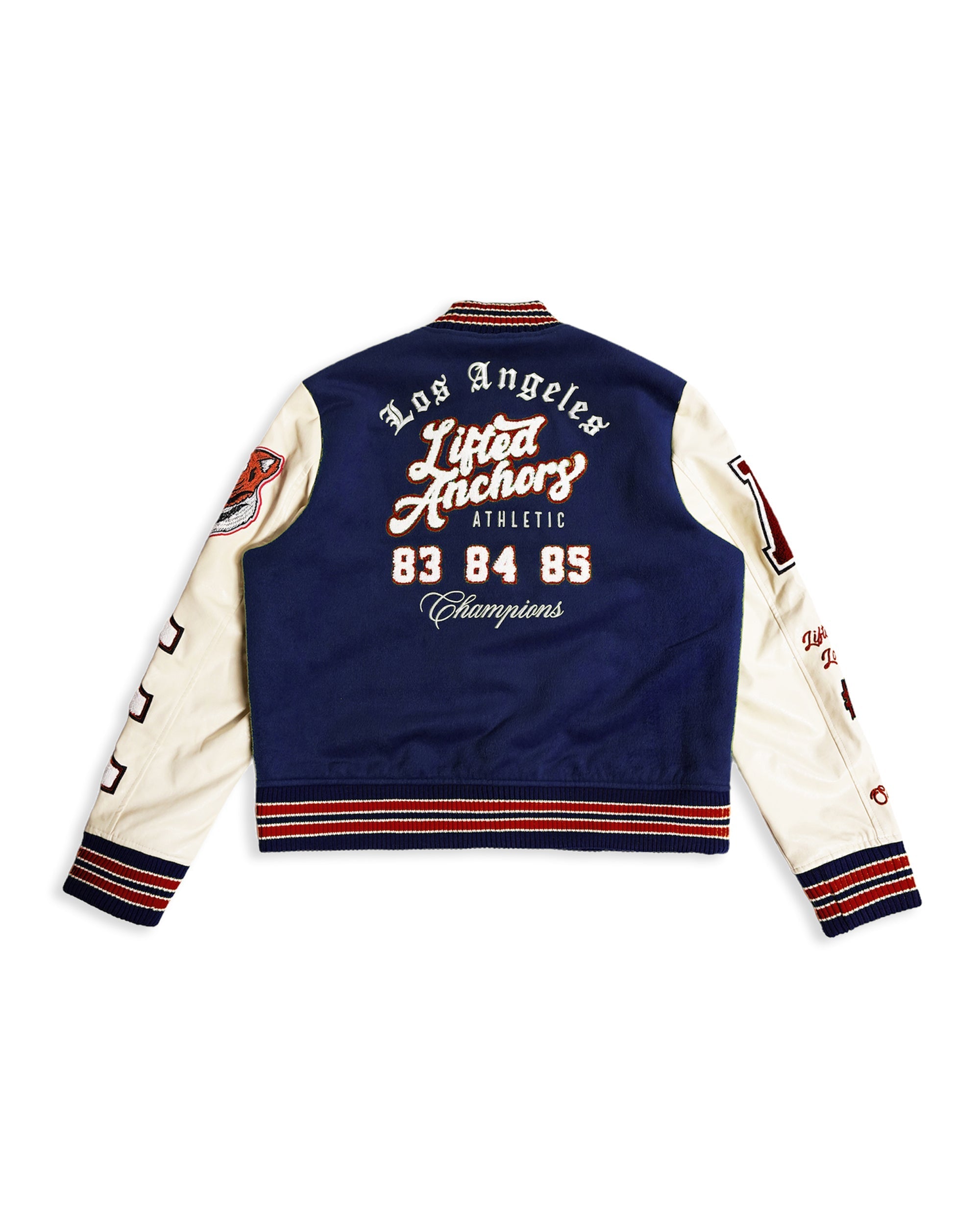 "Champion" Letterman Jacket (Blue/Red)