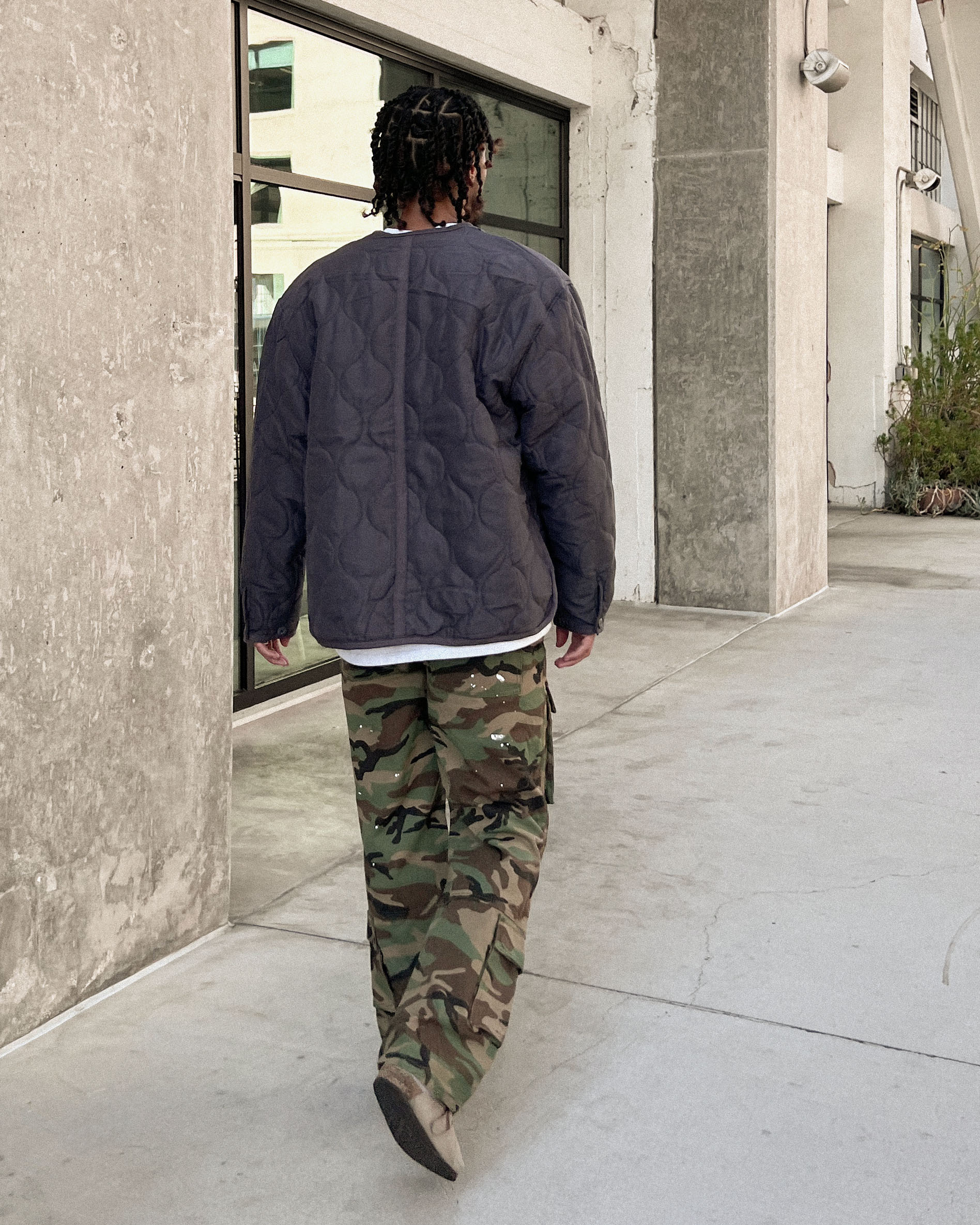 Vintage Military Liner - Charcoal