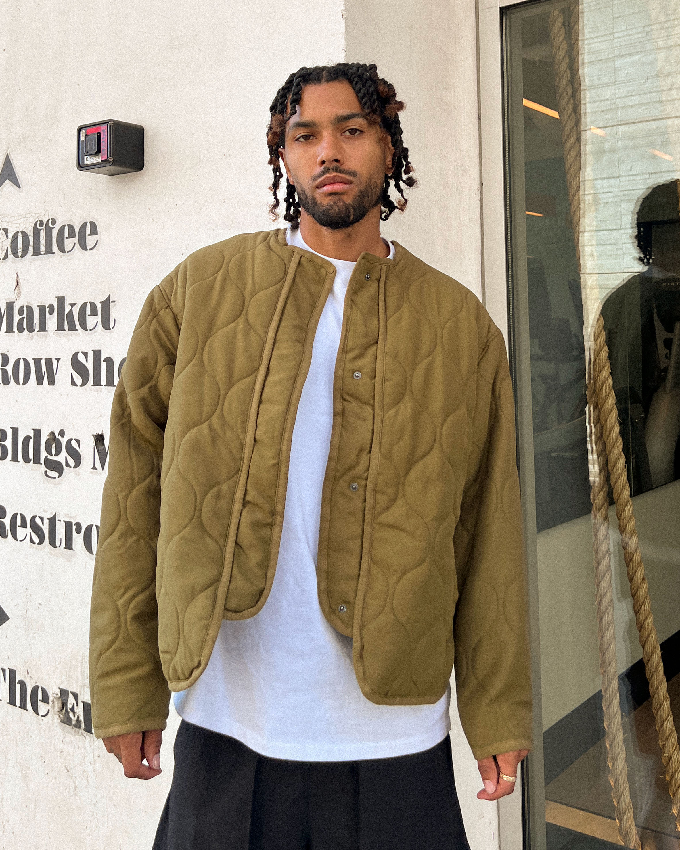 Vintage Military Liner - Olive