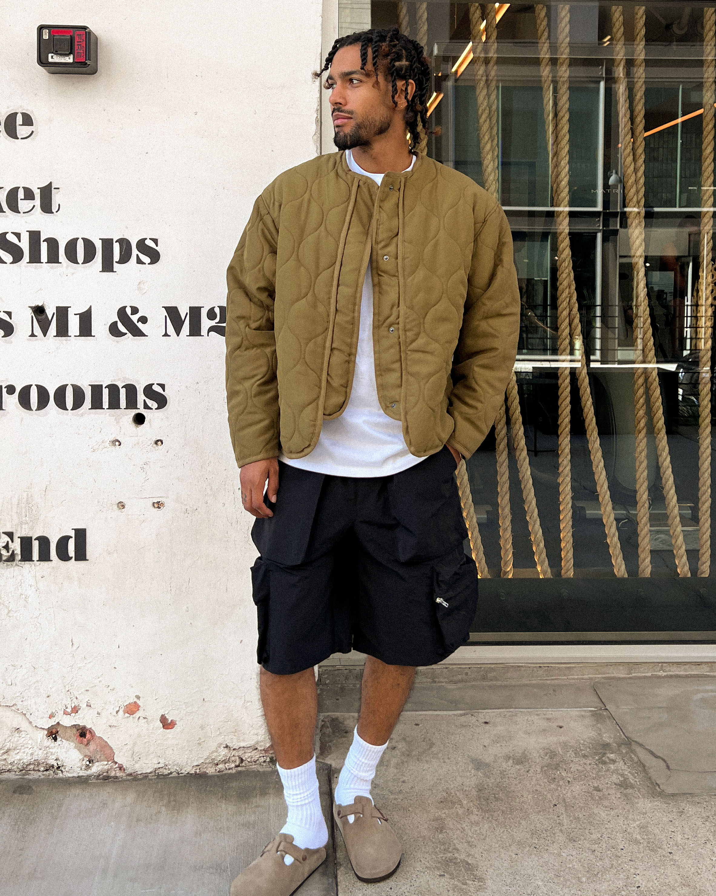 Vintage Military Liner - Olive