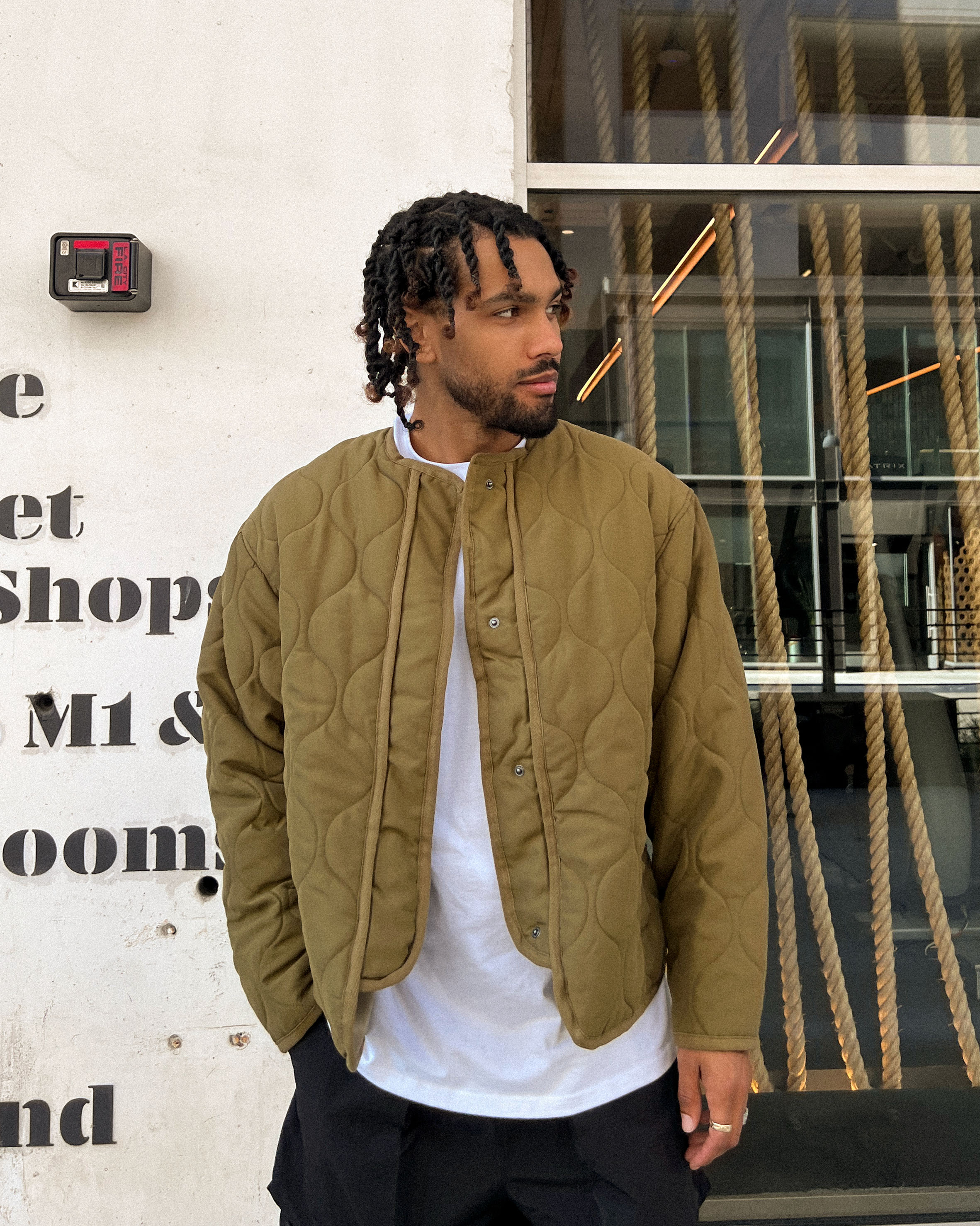 Vintage Military Liner - Olive