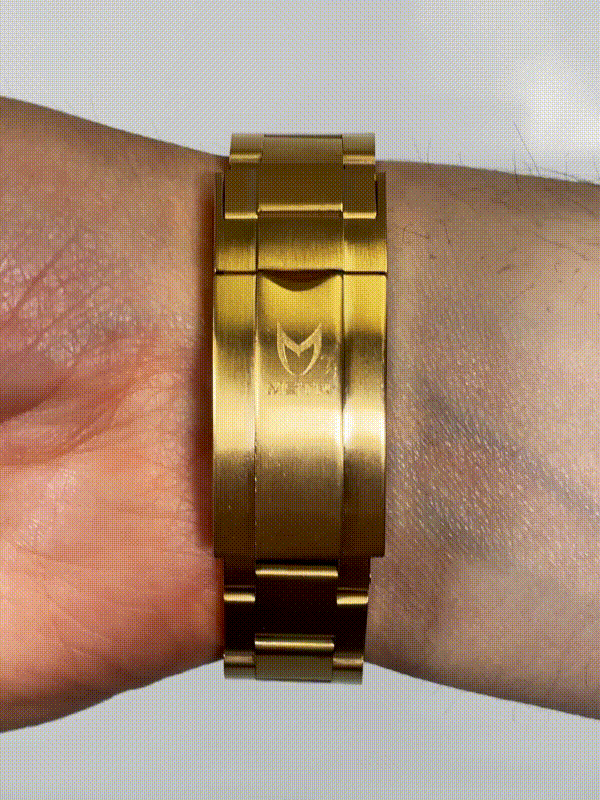 VO101SS - VOYAGER GOLD / BLACK / SS BAND