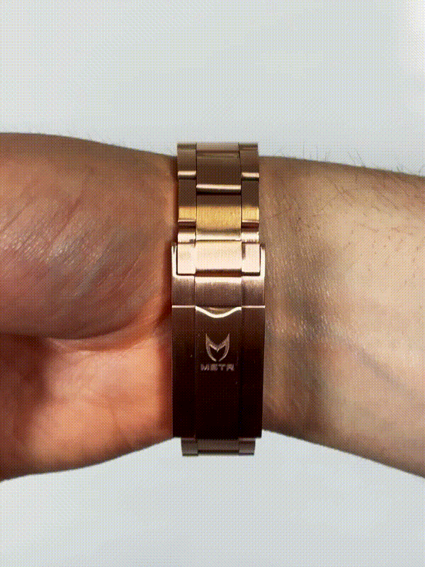 VO104SS - VOYAGER ROSE GOLD / BROWN / SS BAND
