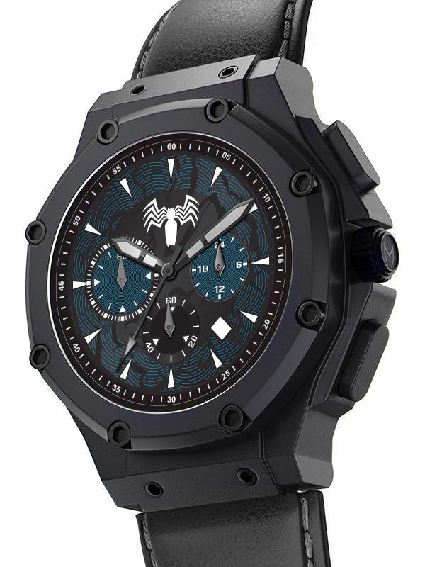 AM1024MV-LB - VENOM AMBASSADOR BLACK LEATHER STRAP