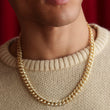 Vermeil Diamond Baguette Cuban Chain