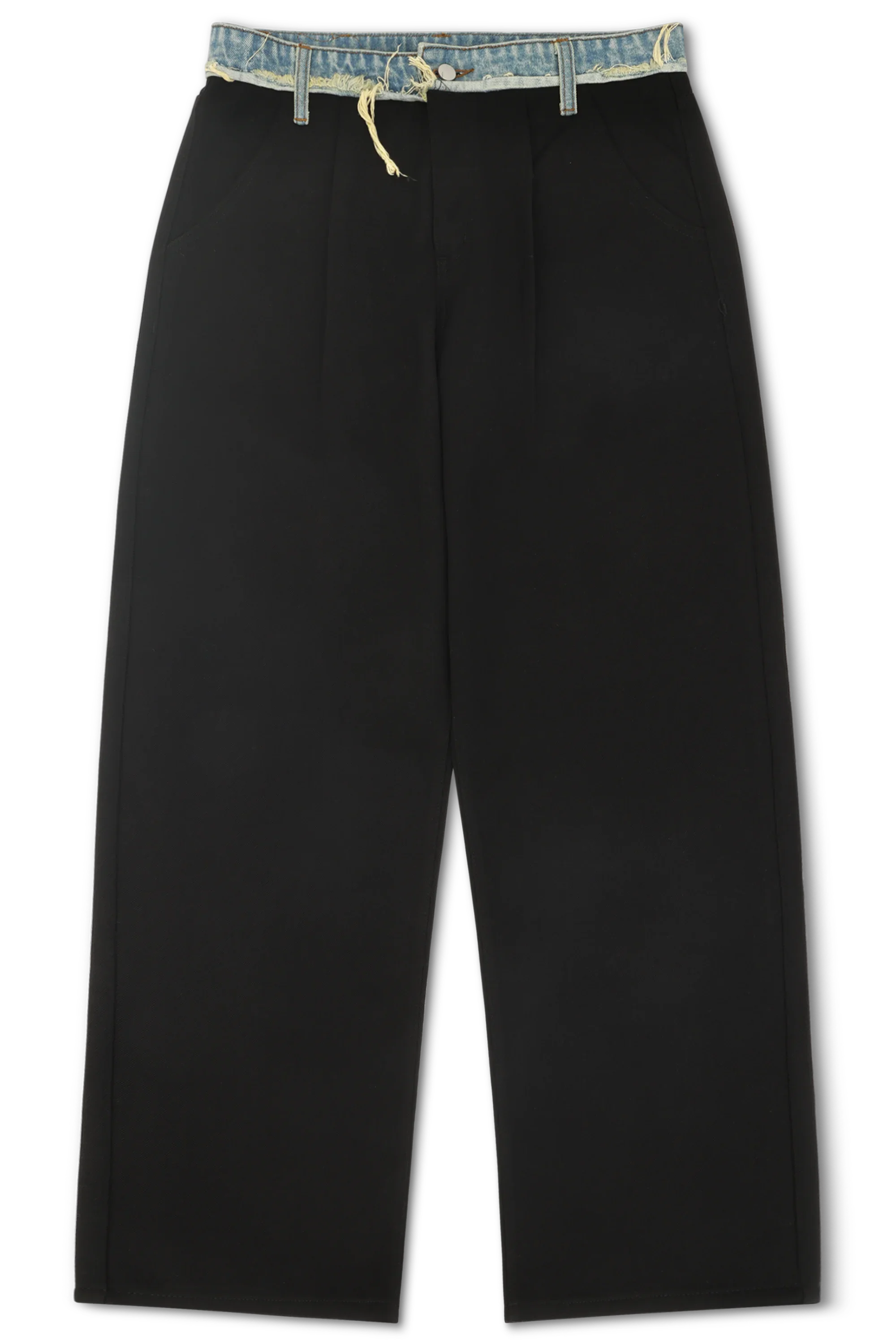 DENIM WAISTBAND TROUSERS