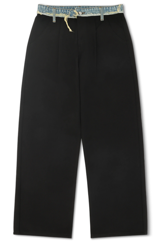 DENIM WAISTBAND TROUSERS