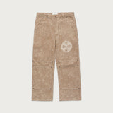 Washed Carpenter Ankle Pant - Tan