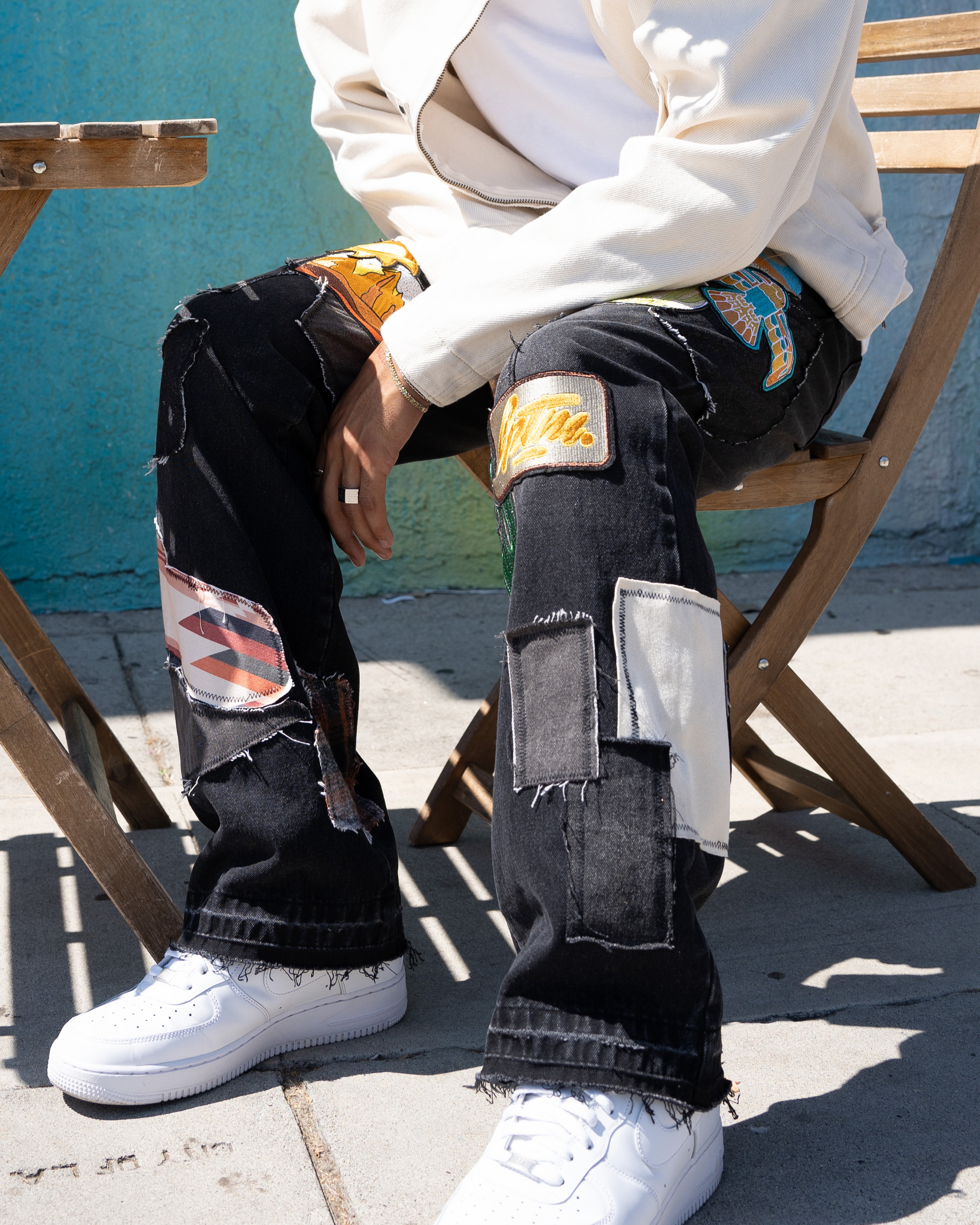 EPTM Patchwork Jeans - Black