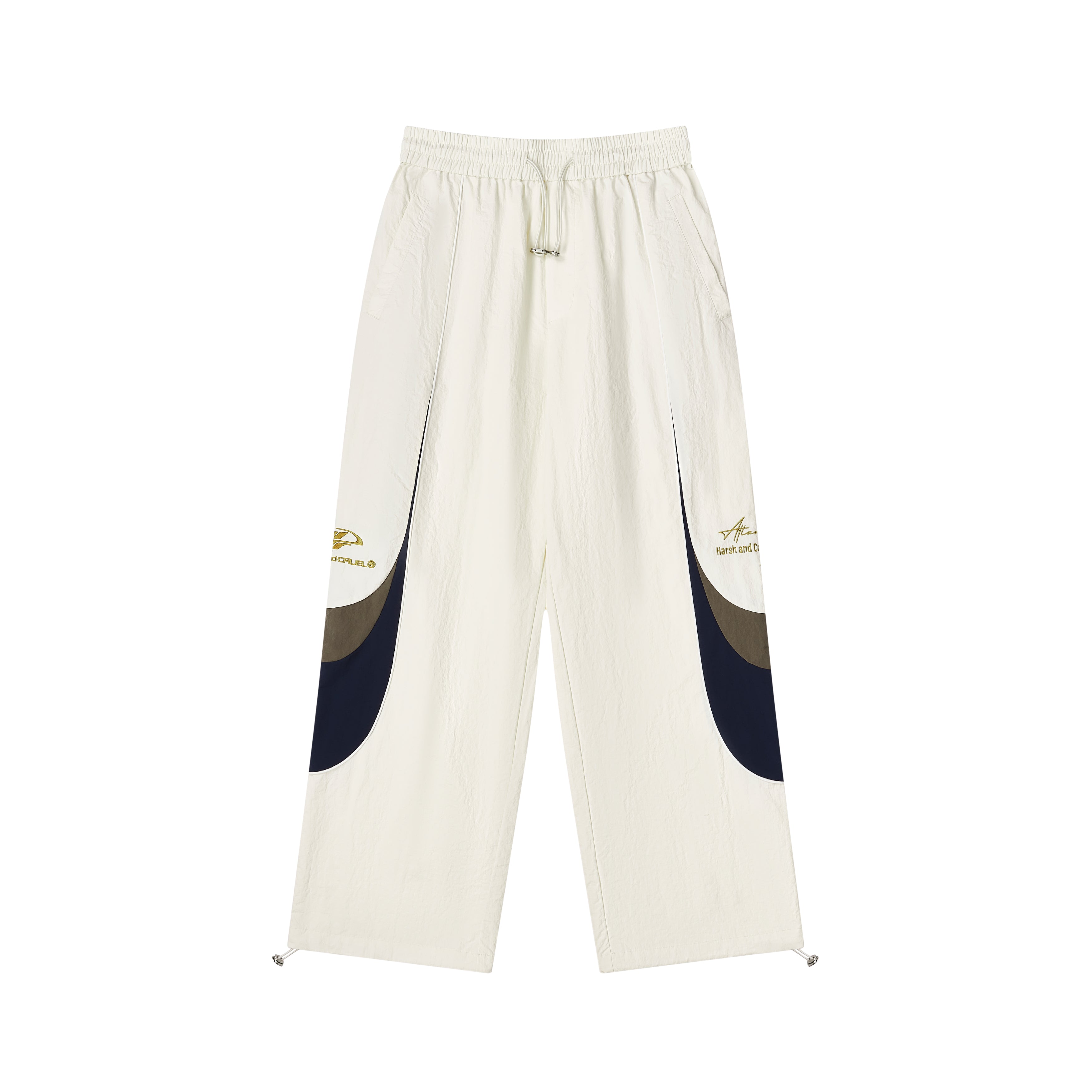 Spliced Contrast Stitching Track Pants