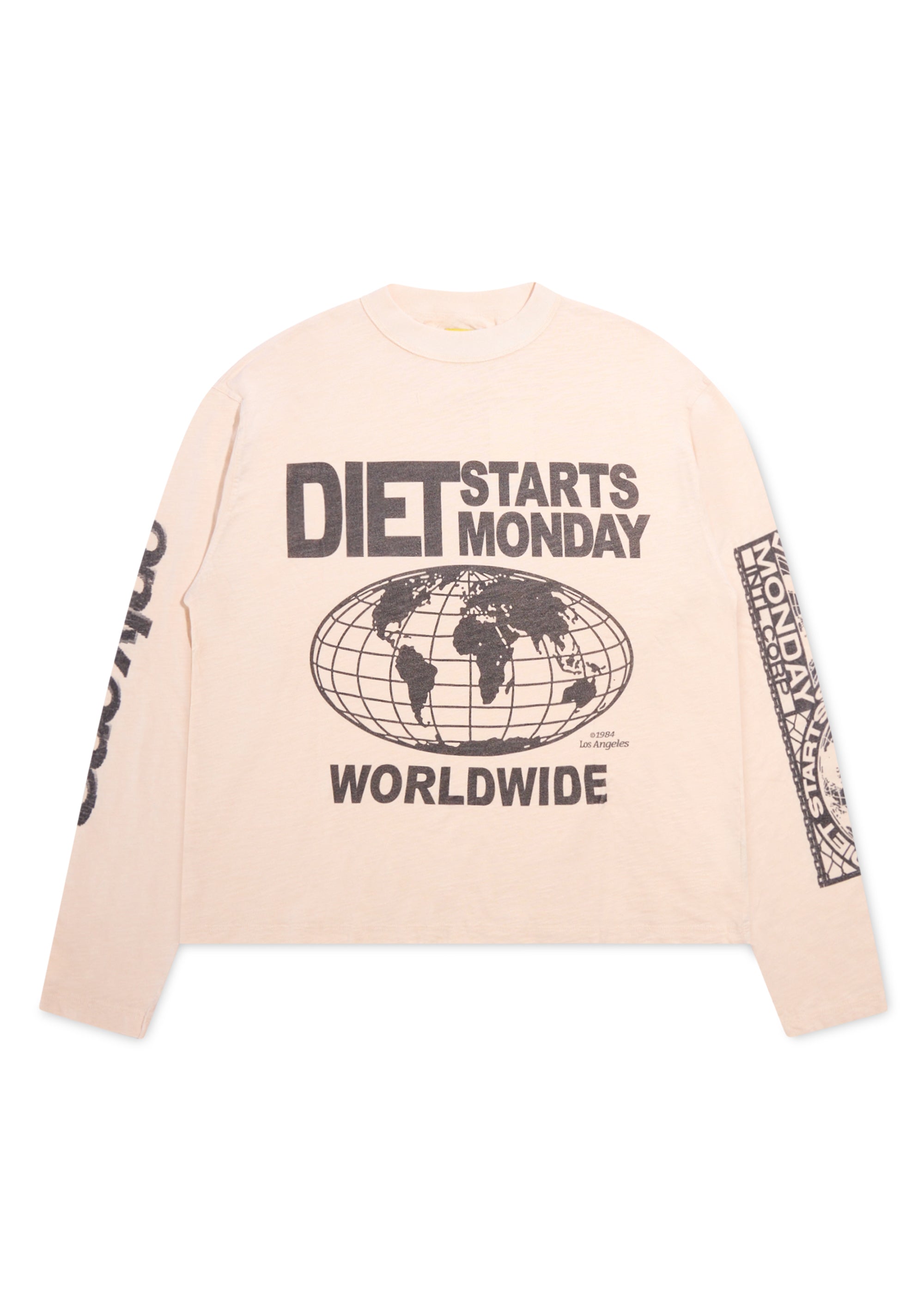 Worldwide Long Sleeve Tee - Antique White