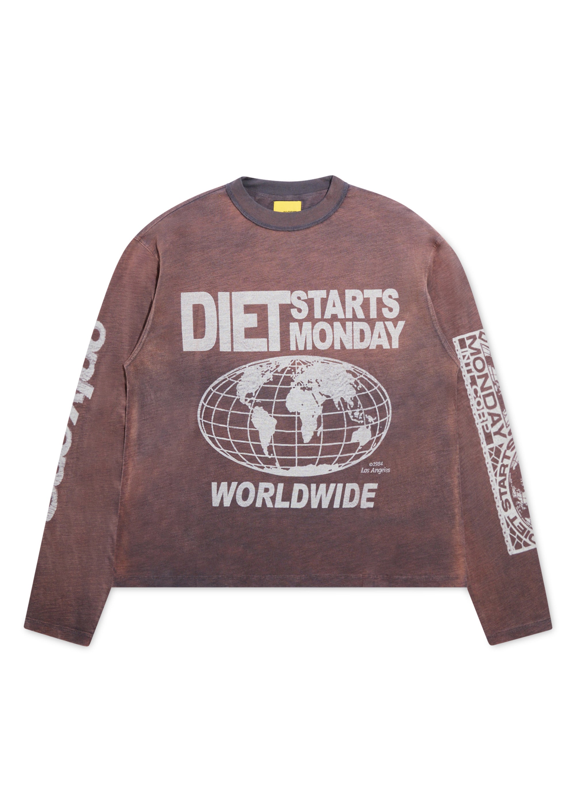 Worldwide Long Sleeve Tee - Vintage Black