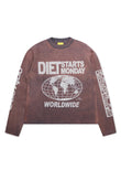 Worldwide Long Sleeve Tee - Vintage Black