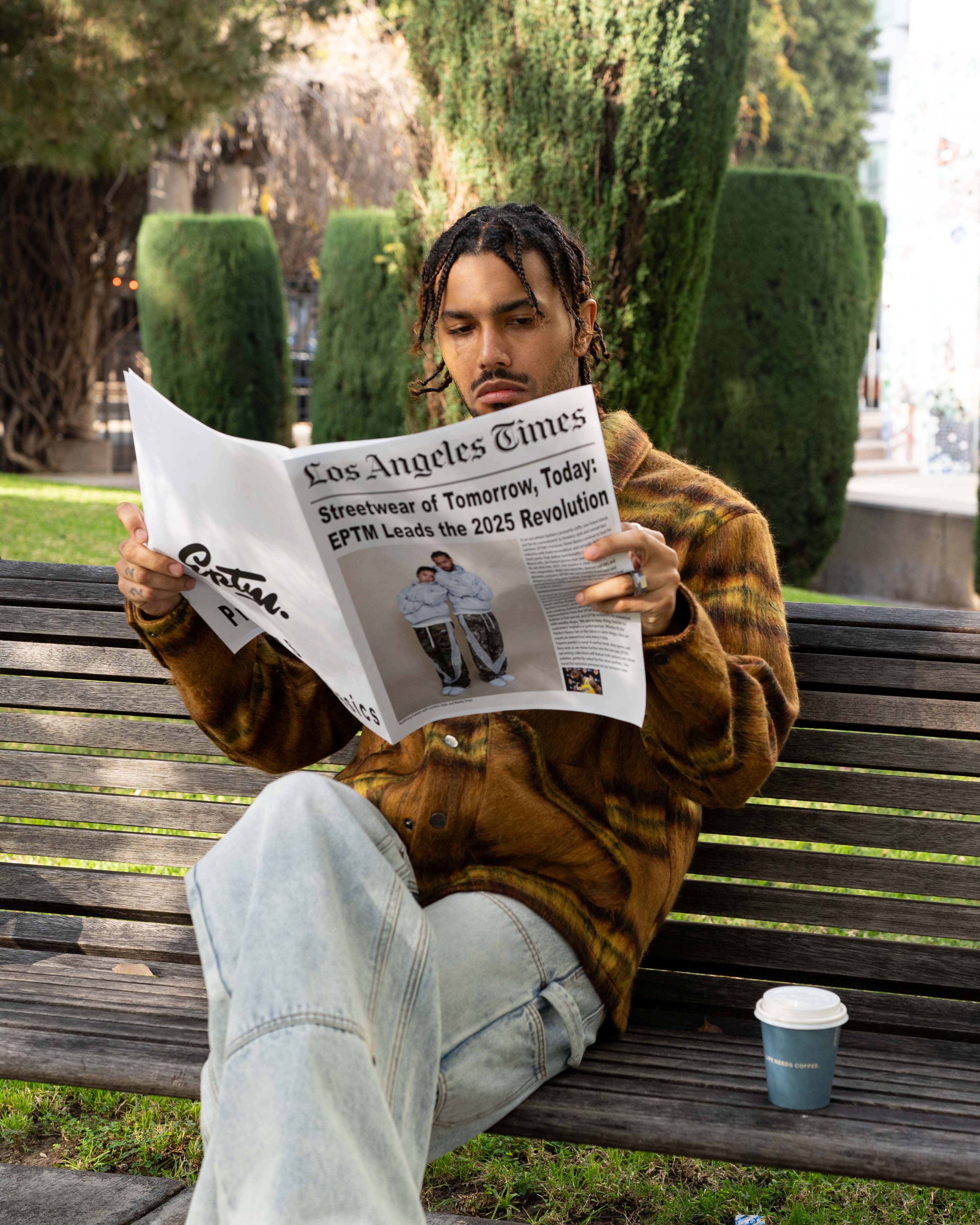 EPTM Mohair Chore Coat - Mustard