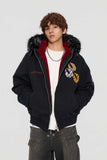 The lottery GT "Fur hooded canvas jacket"