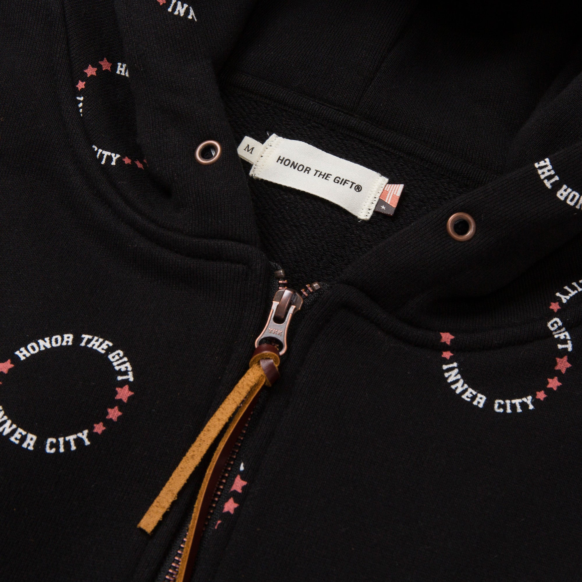 HTG® Zip Up Hoodie - Black