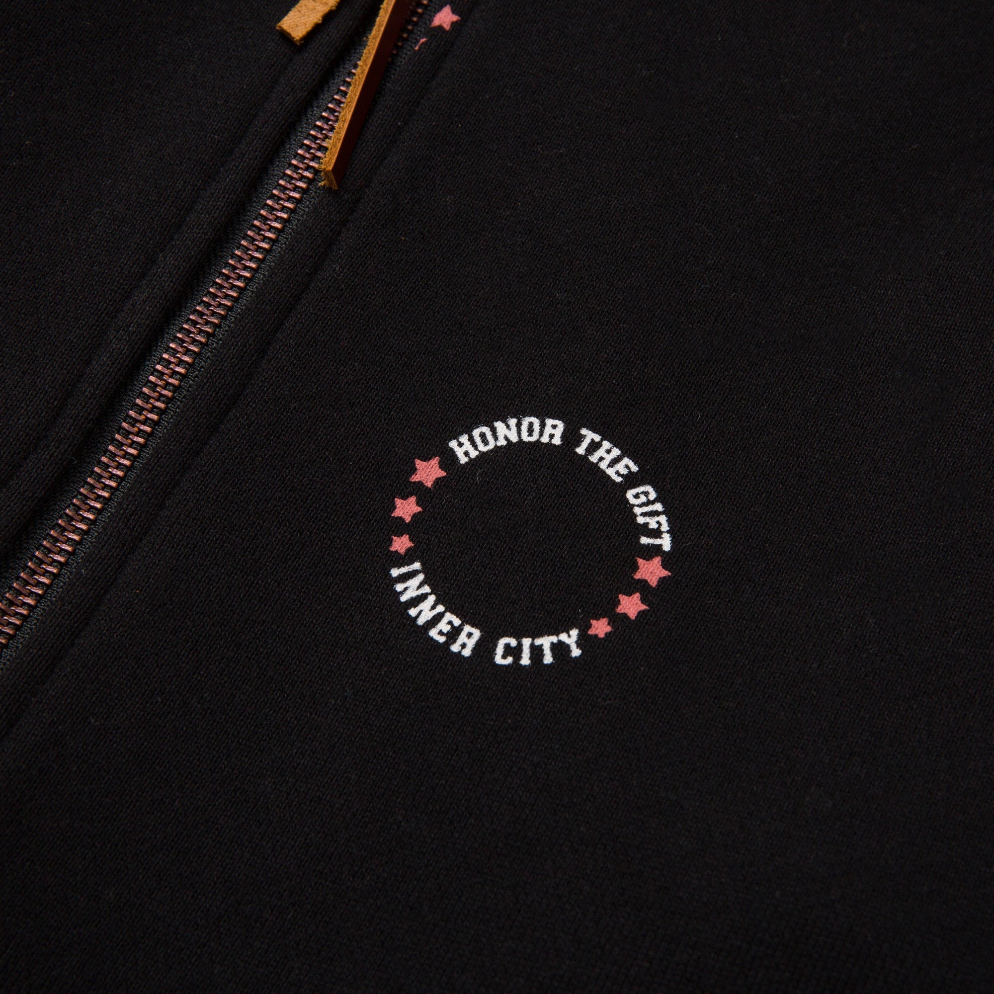 HTG® Zip Up Hoodie - Black