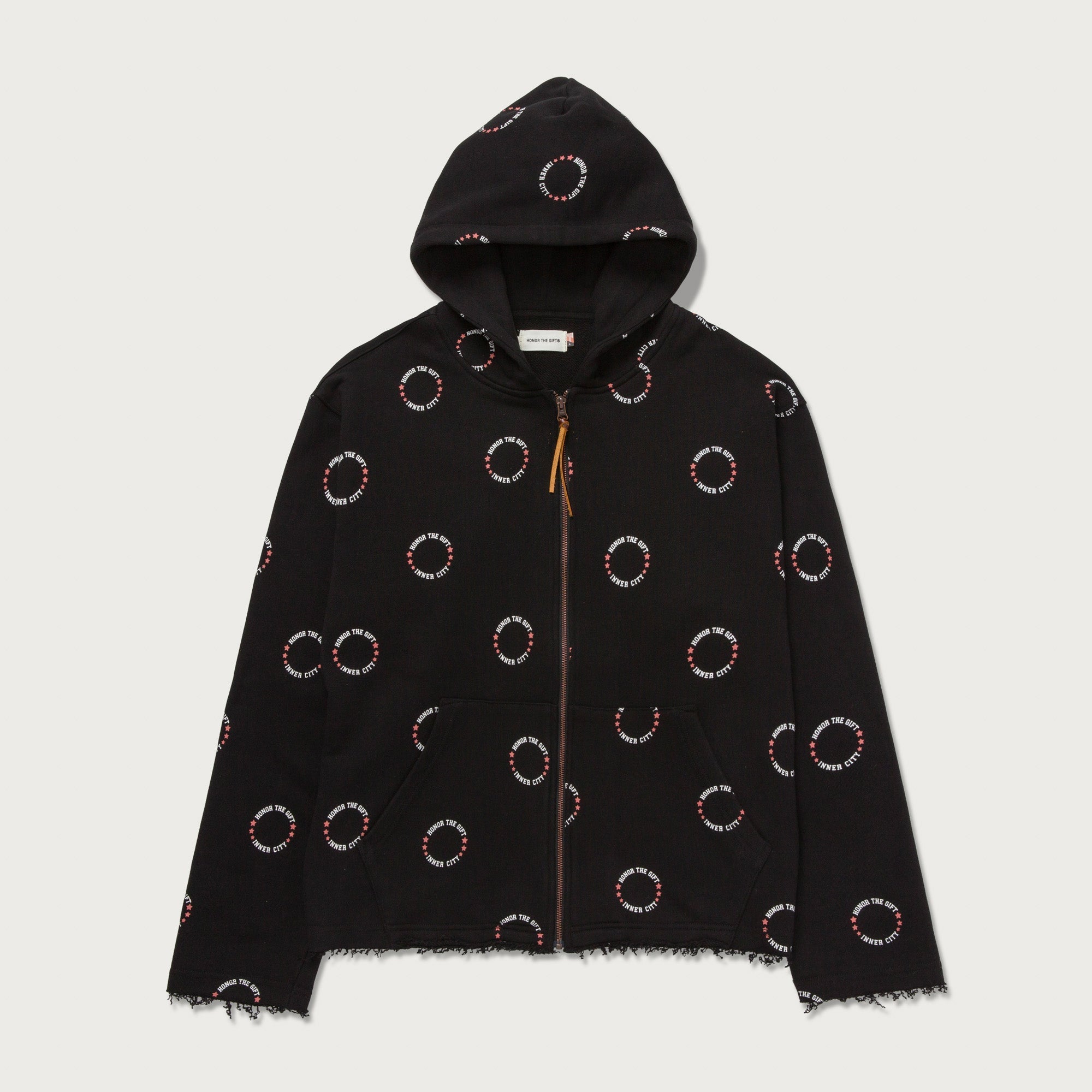 HTG® Zip Up Hoodie - Black