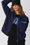 ZIP HOODIE - Navy