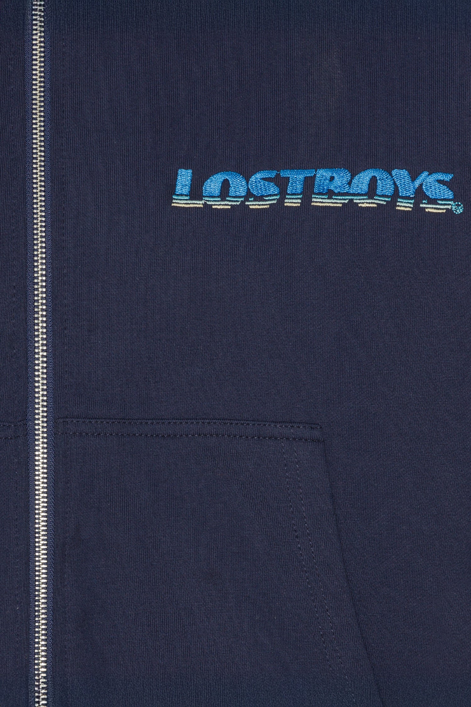 ZIP HOODIE - Navy