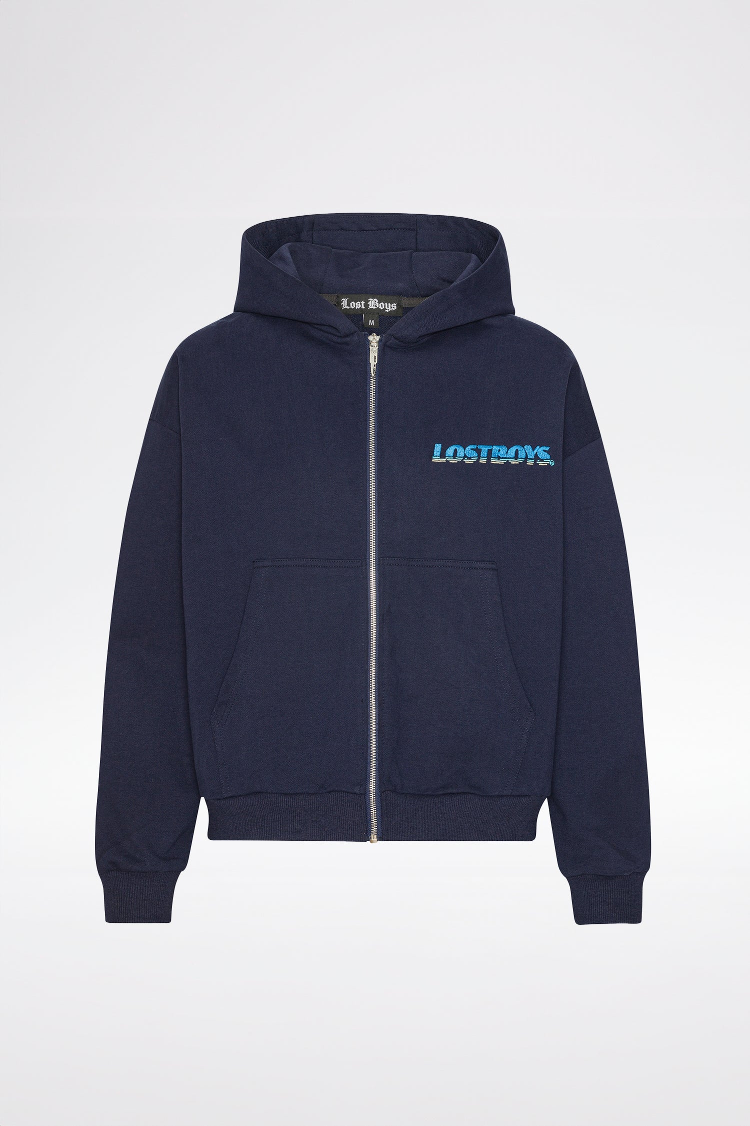 ZIP HOODIE - Navy
