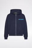 ZIP HOODIE - Navy