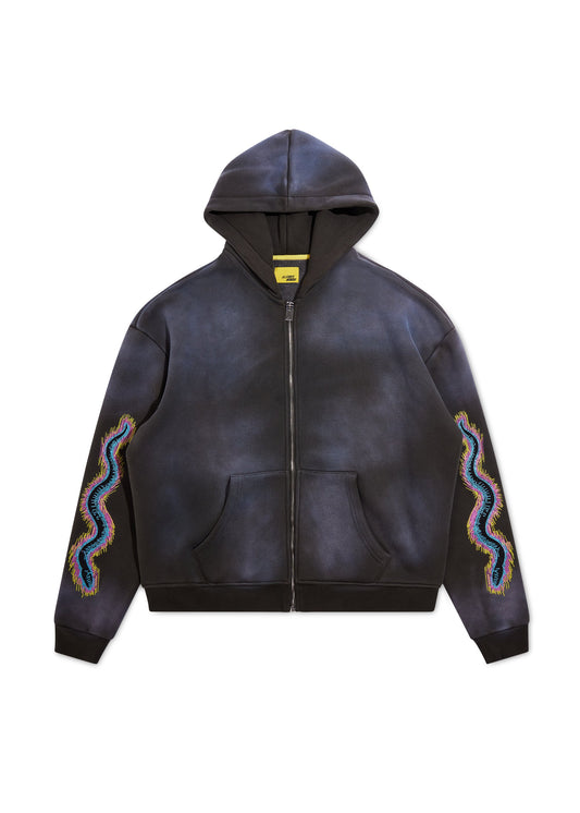 Snake Full Zip Sweatshirt - Vintage Black