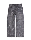 20K Zodiac Diamond Denim Pants in BLK
