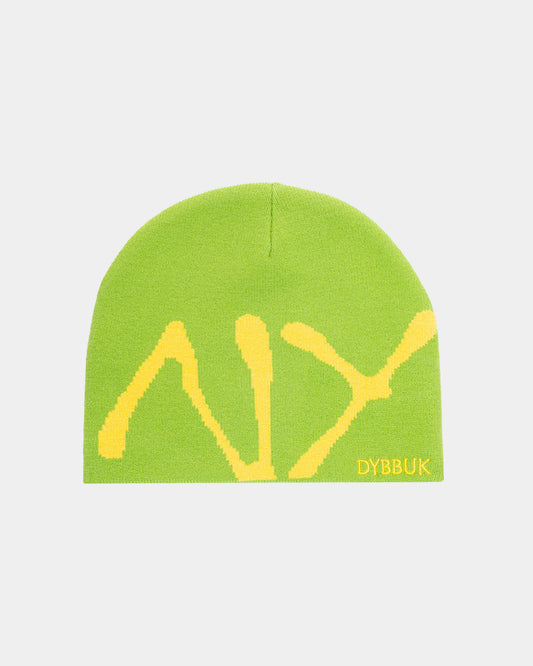 NY BEANIE (GREEN/YELLOW)