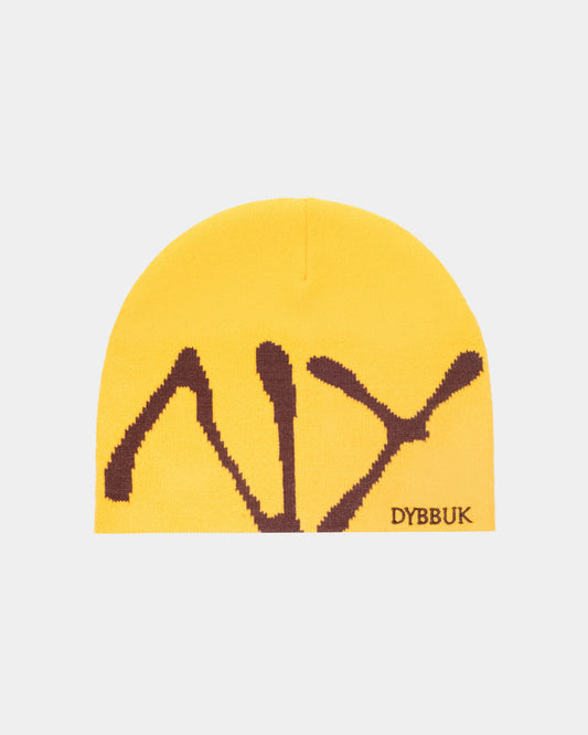 NY BEANIE (YELLOW/BROWN)