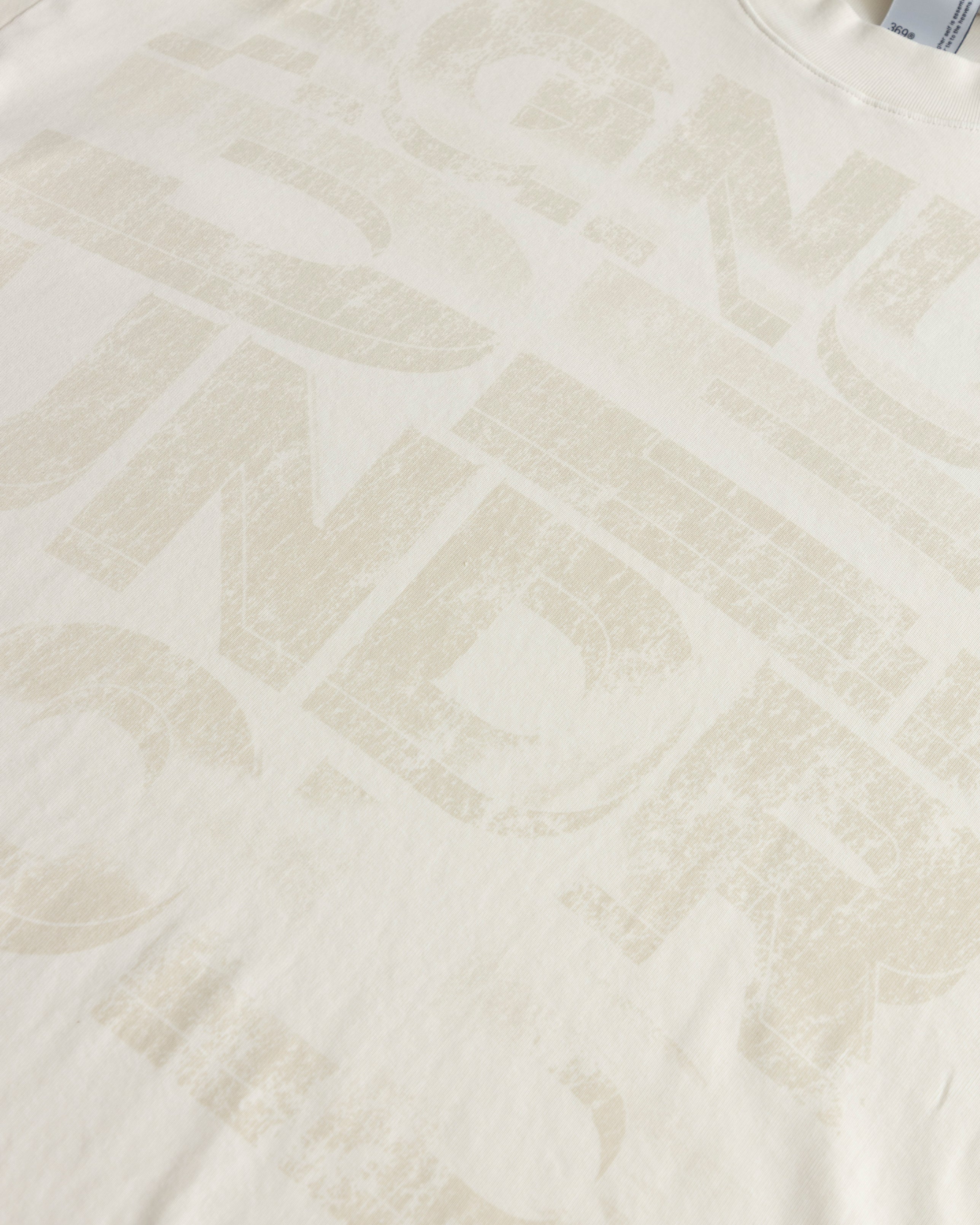 Agnus Dei Chrome Boxy Fit Tshirt Cream