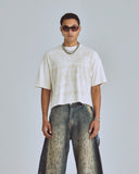 Agnus Dei Chrome Boxy Fit Tshirt Cream