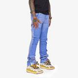 “ALPHA" STACKED FLARE PURPLE