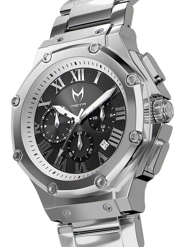 AM1017SS - AMBASSADOR SILVER / BLACK / STEEL BAND