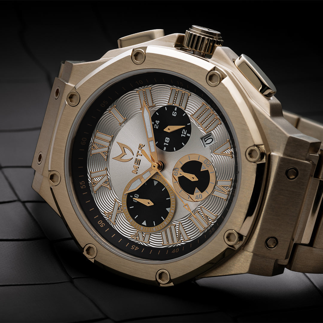 AM1039SS - AMBASSADOR GOLD / SILVER / STEEL BAND WATCH